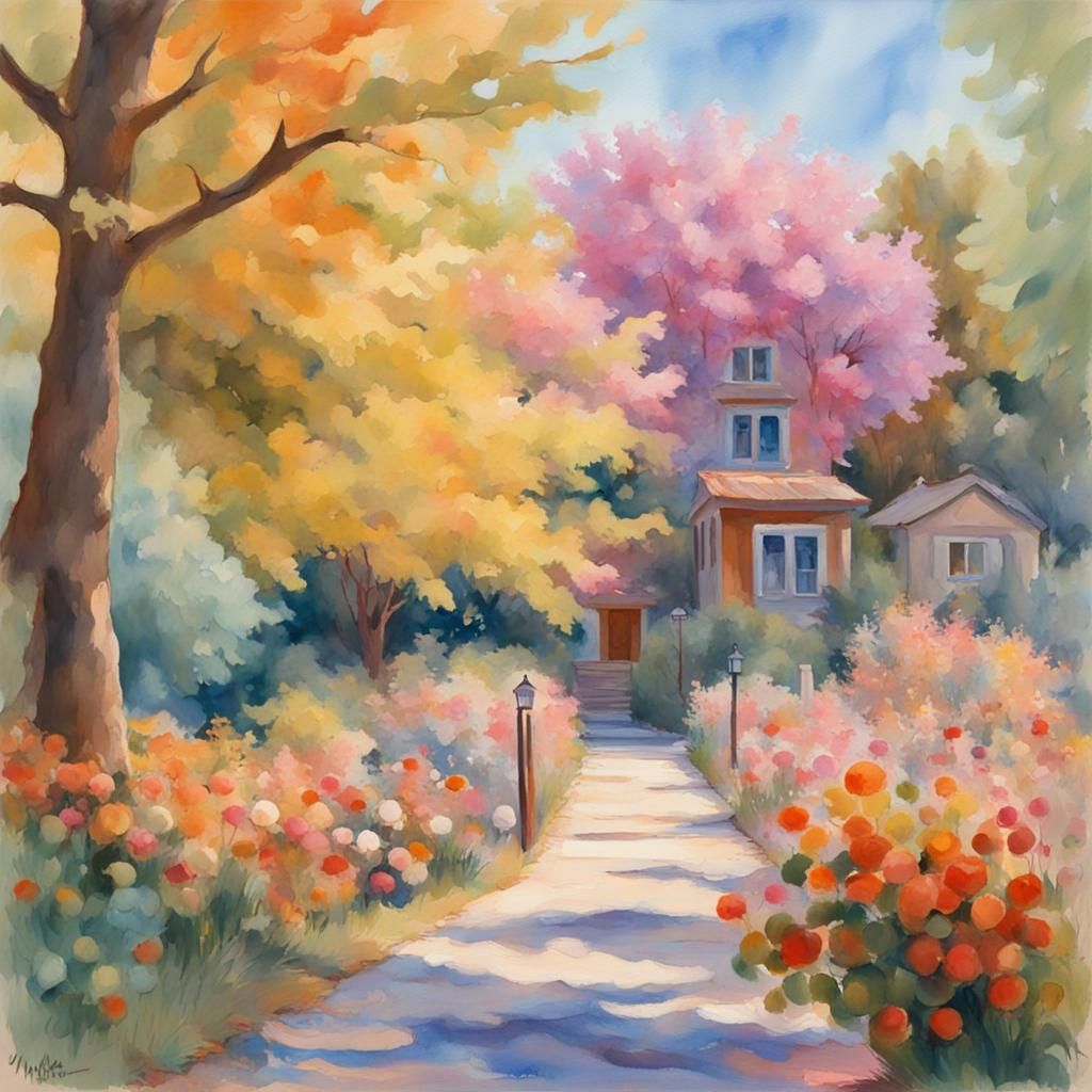 Gouache Painting: Expression of Gratitude