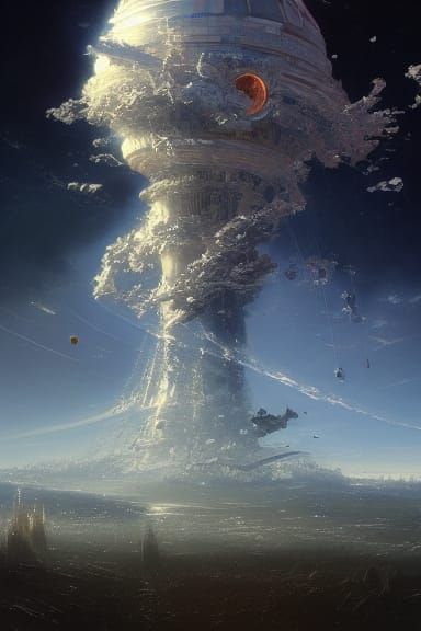 Gothic Tower Reaching for Space