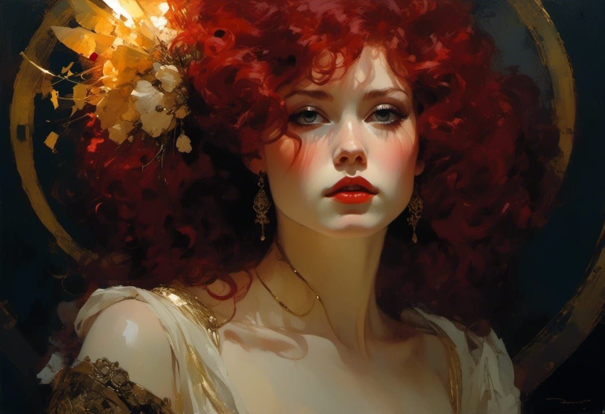 Neo-Victorian Queen in Sinister, Dramatic Light