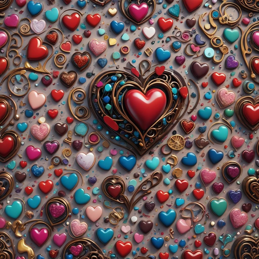 Fantastical Bratz Heart in Detailed Matte Painting