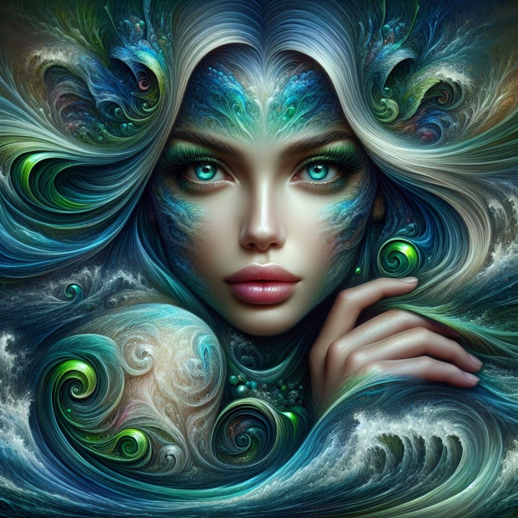 Captivating Mermaid in Ethereal Fantasy Setting