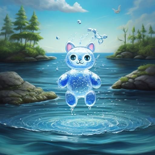 Adorable Water Spirit Emerges