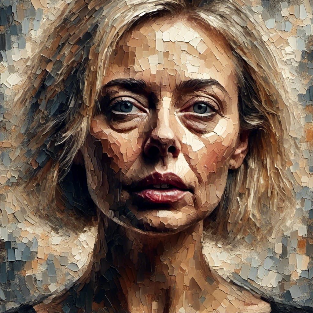 Stunning Woman Portrait in Chiaroscuro Lighting