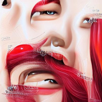 Red Velvet K-Pop Hyperrealistic Digital Illustration