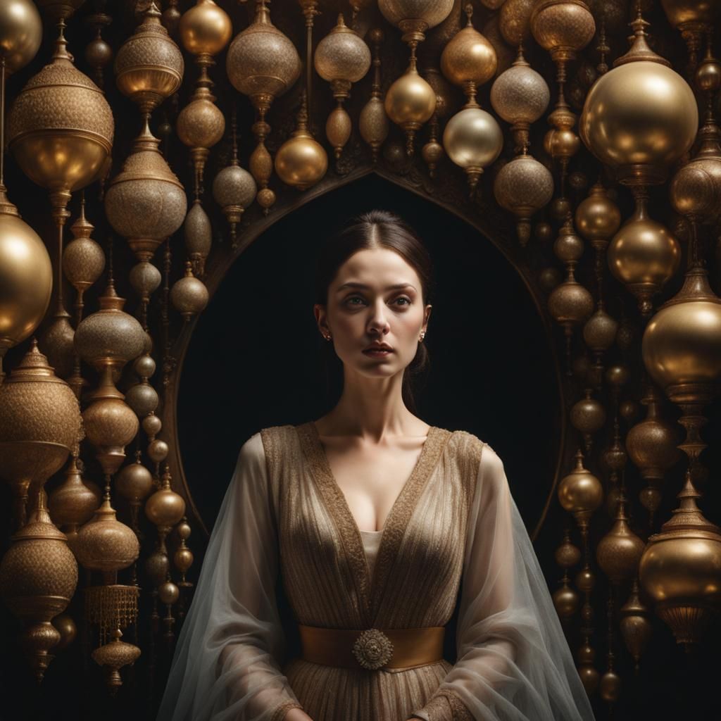 Hyperrealistic Woman in Private Moment