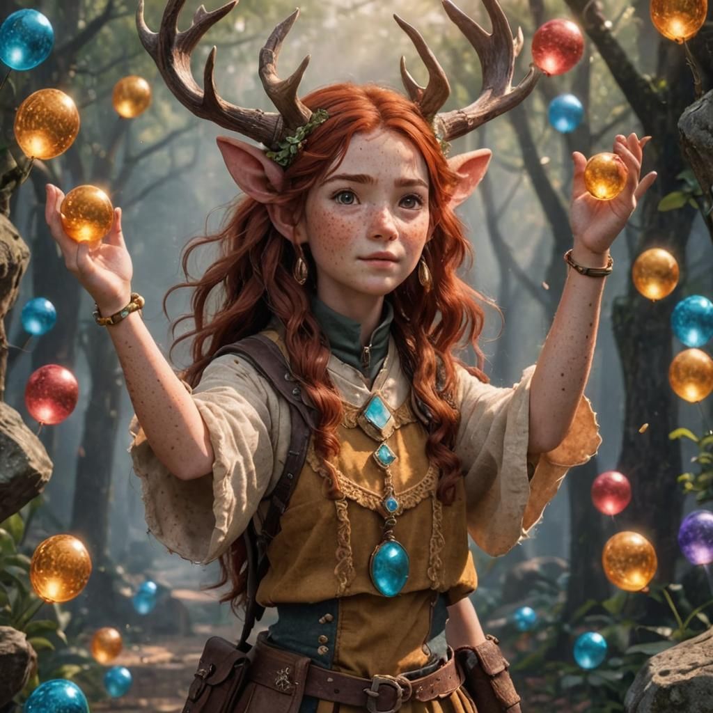 Freckled Portrait, Ears Removed