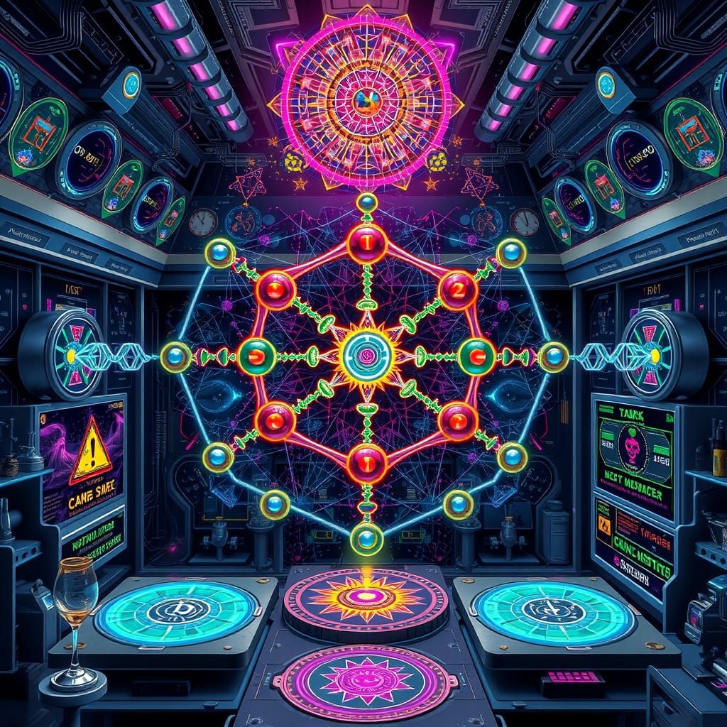 Multidimensional Psychedelic Laboratory in Sacred Geometry