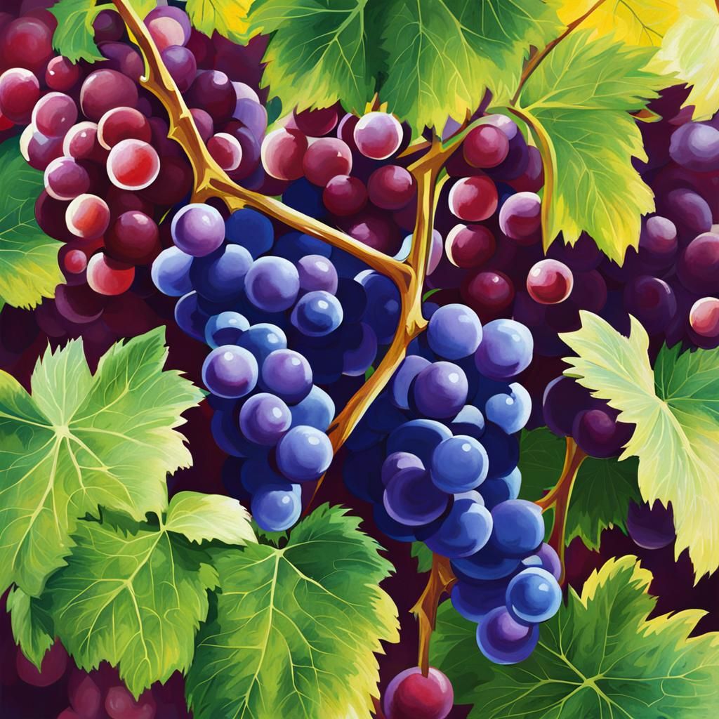 AI Generated Image of Grapes