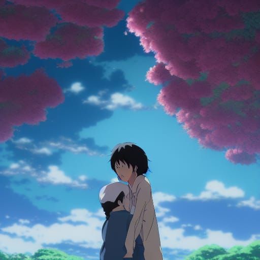 Anime Key Visual in Studio Ghibli Style