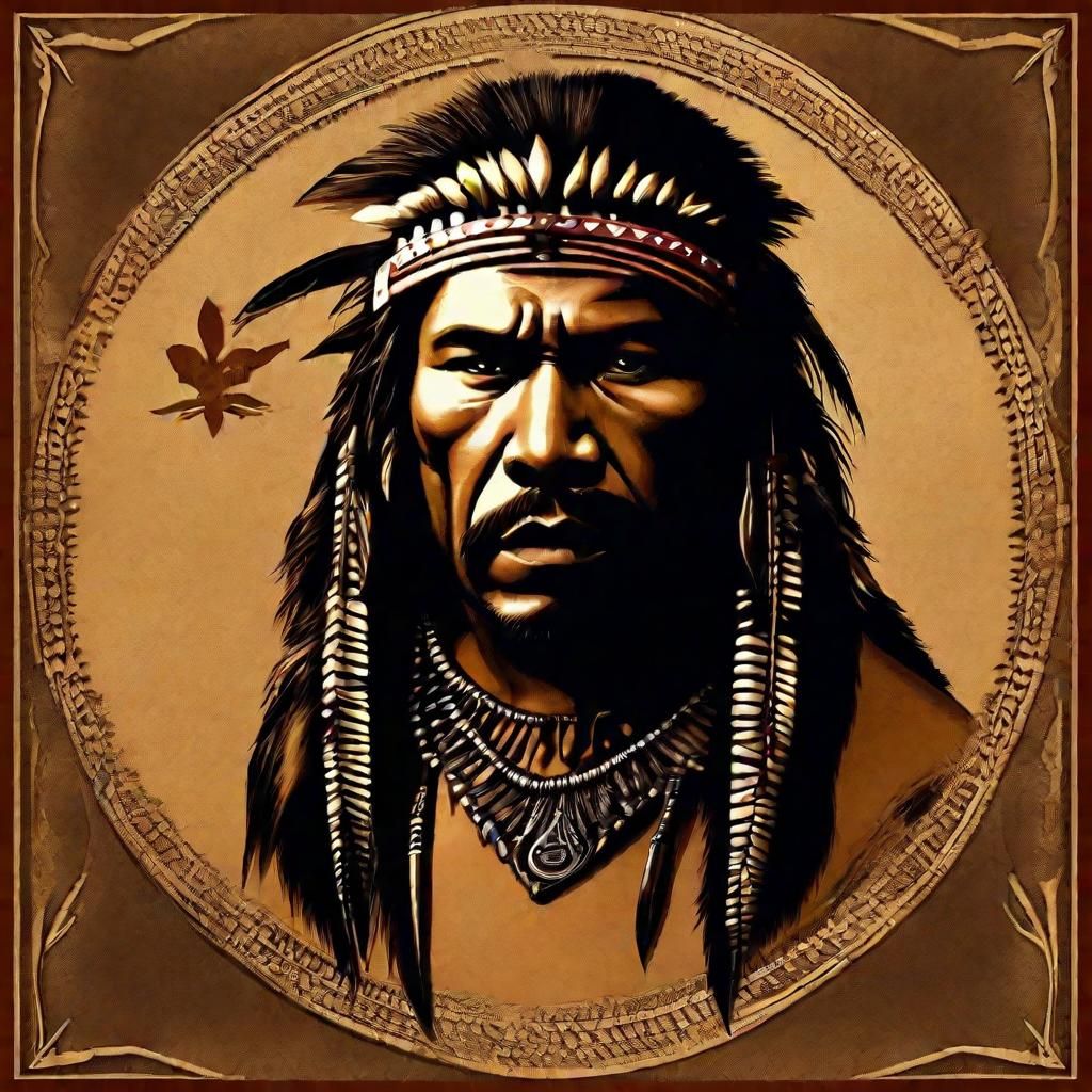 Bear Claw: Native American Outlaw Portrait