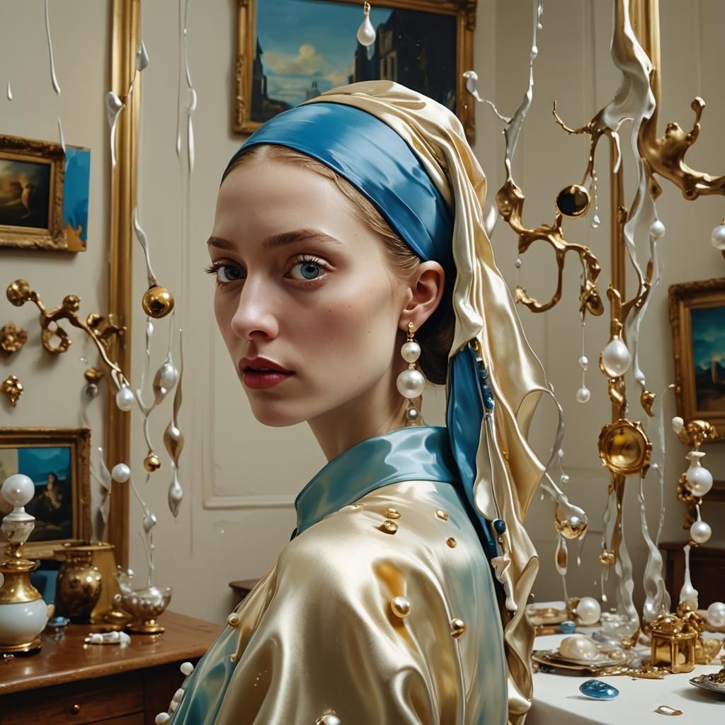Surreal Girl with a Pearl Earring