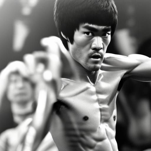 Bruce Lee Portrait: Martial Arts Legend