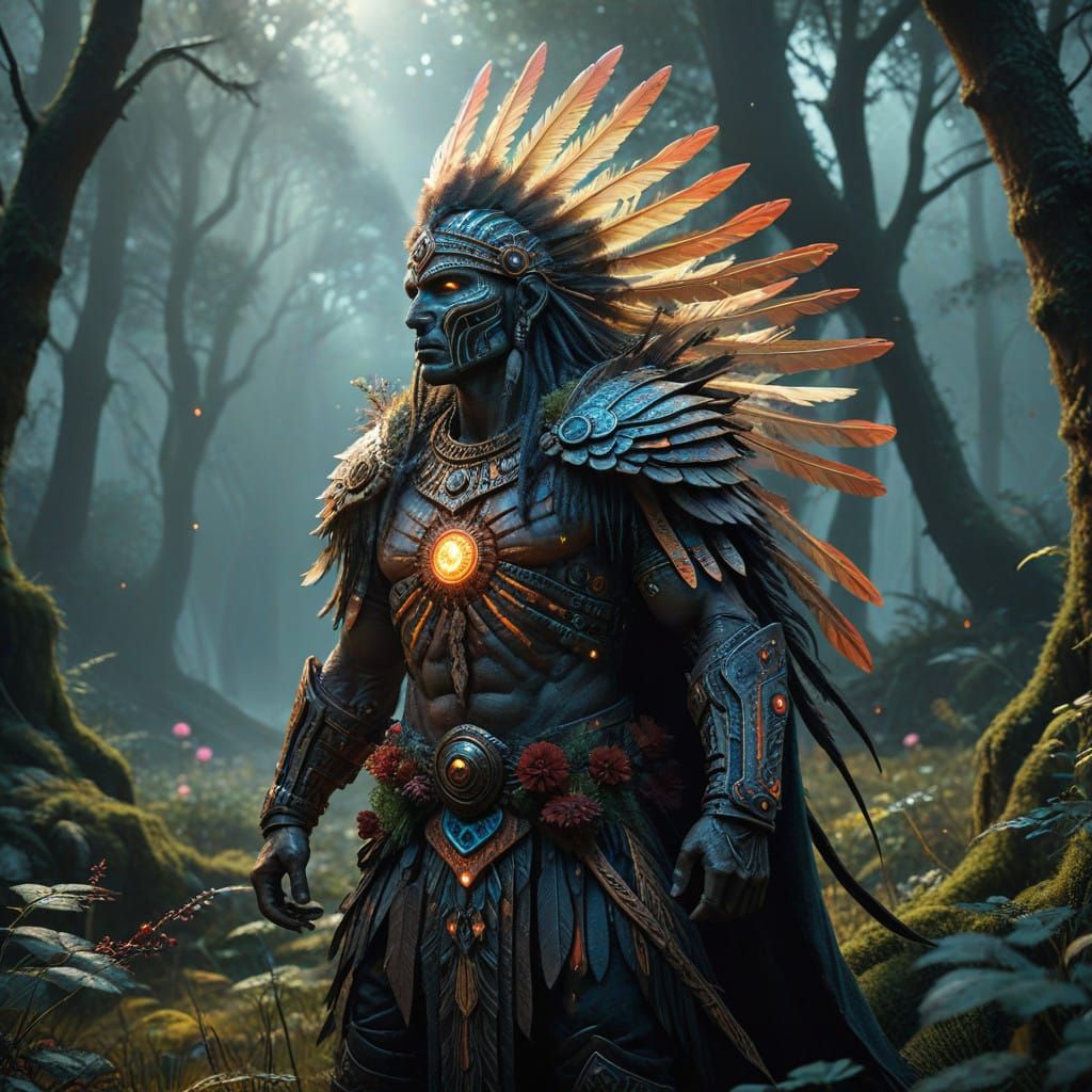 Native American Warrior God