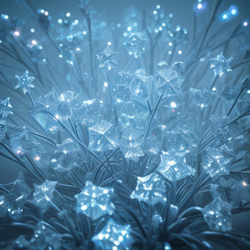 Twinkling Winter Wonderland in Hyper-Realistic Photography