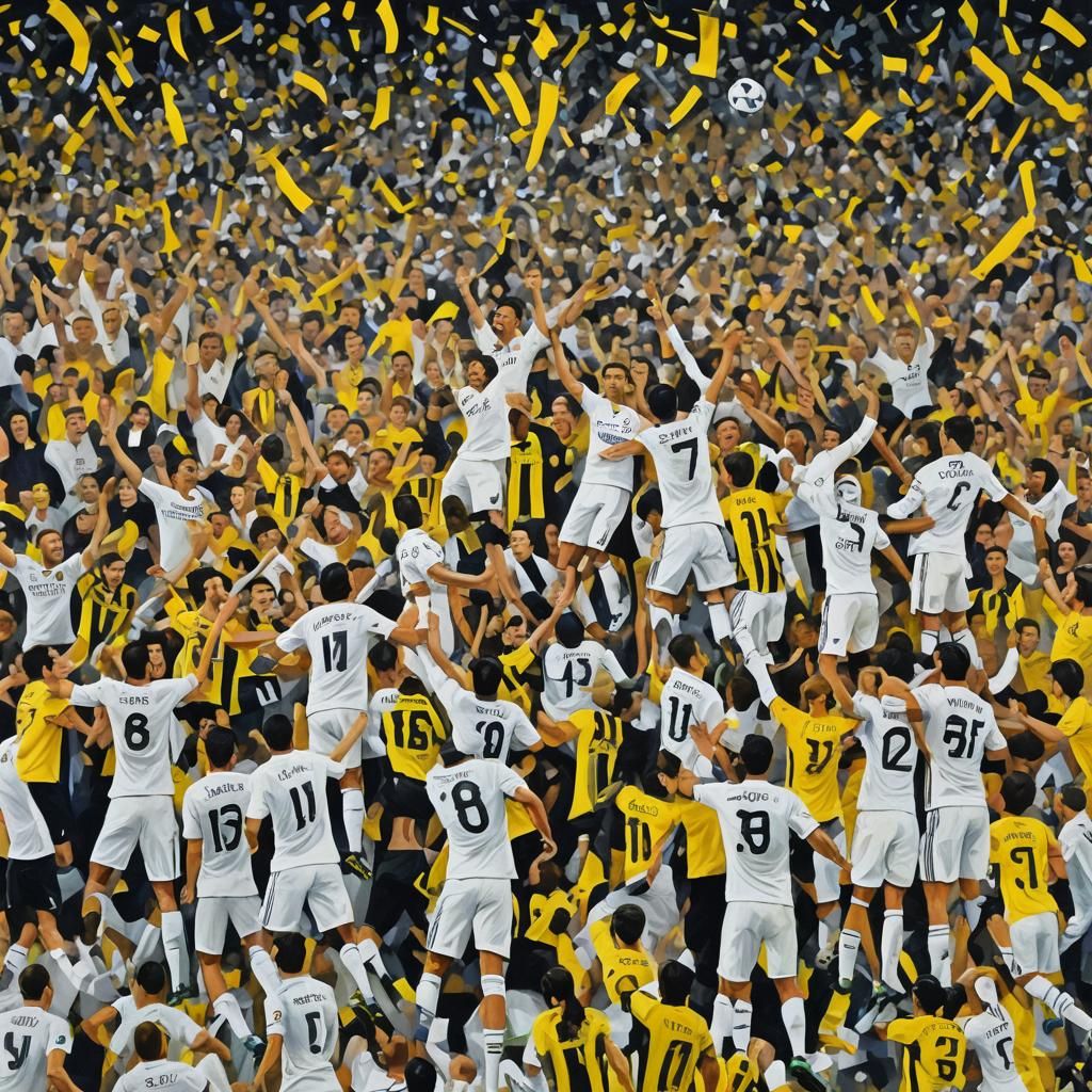 Champions League Final: Abstract Impressionism Concept Art