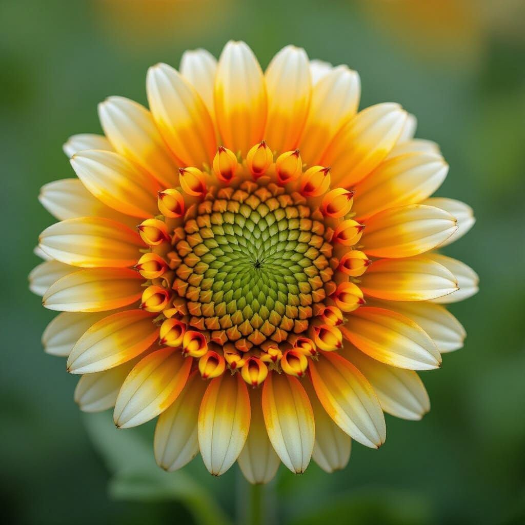 Abstract Corn Kaleidoscope Pattern