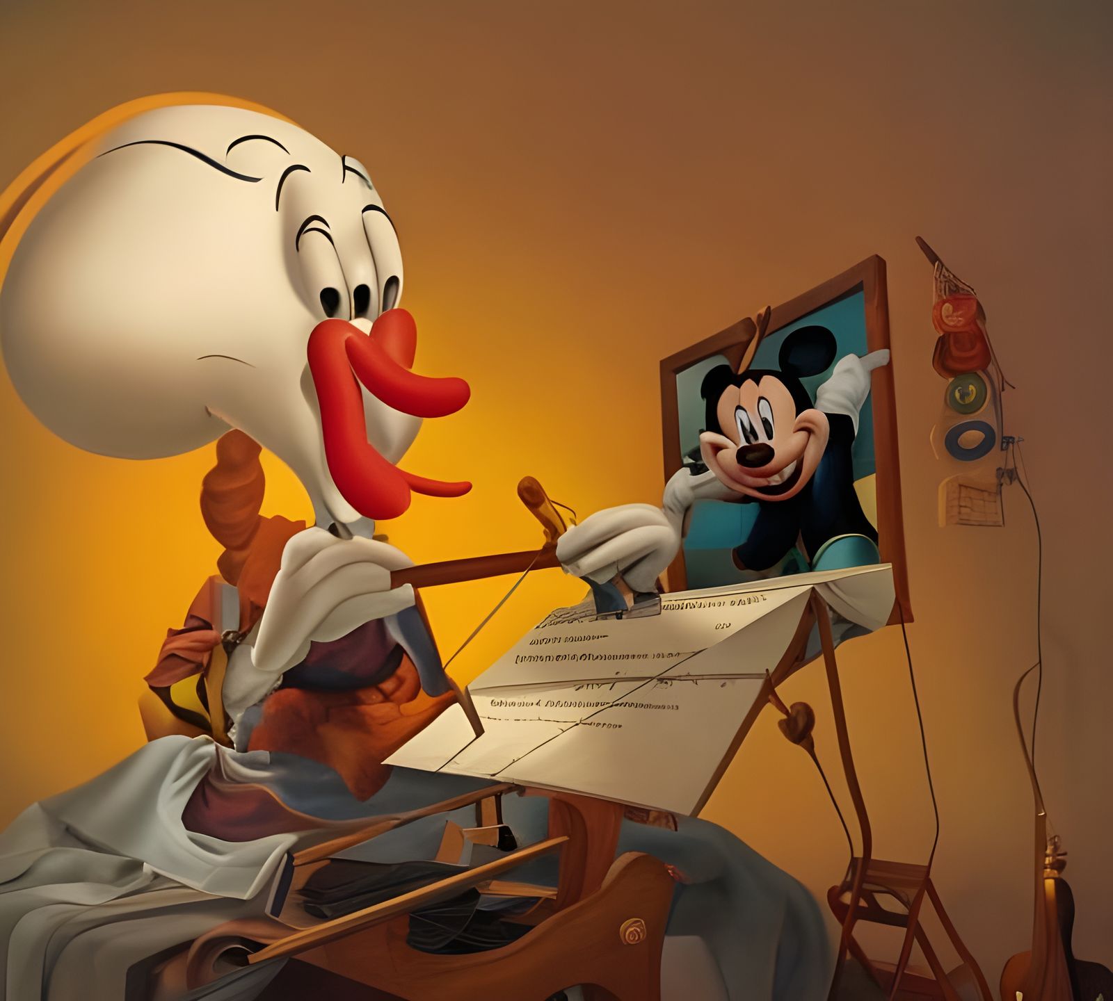 Abstract Art with Magical Particles and Light Dust