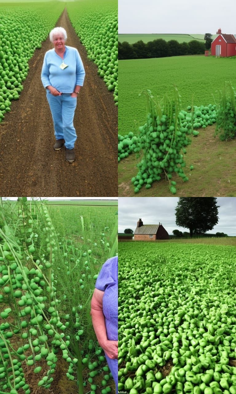 Lincolnshire Farm in July: A Rural Pea Harvest