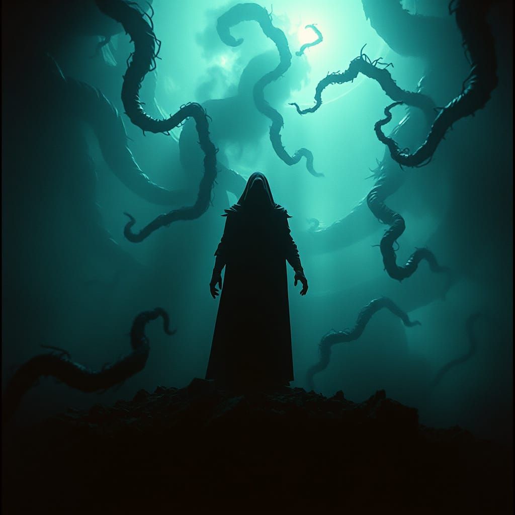 Dark Figure Emerges from Chaos in a Cinematic, Film-Graded N...