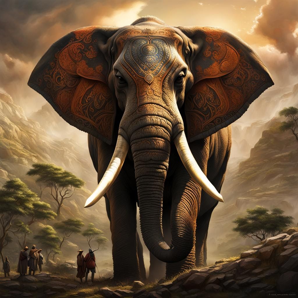 Magnificent Titan: The Last Elephant, Hyperrealistic Art