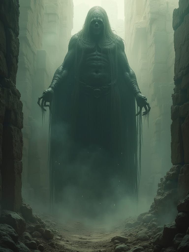 Ancient Forgotten God of Dread in Crumbling Temples