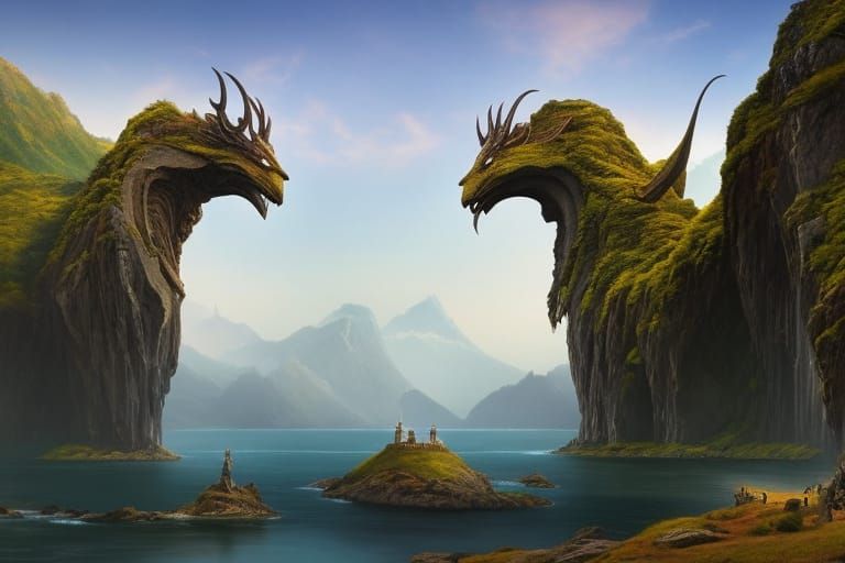 Elven Gatekeepers: River Guardians in Fantasy Art