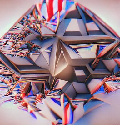 Geometric Parallax: 3D Pentagon Art