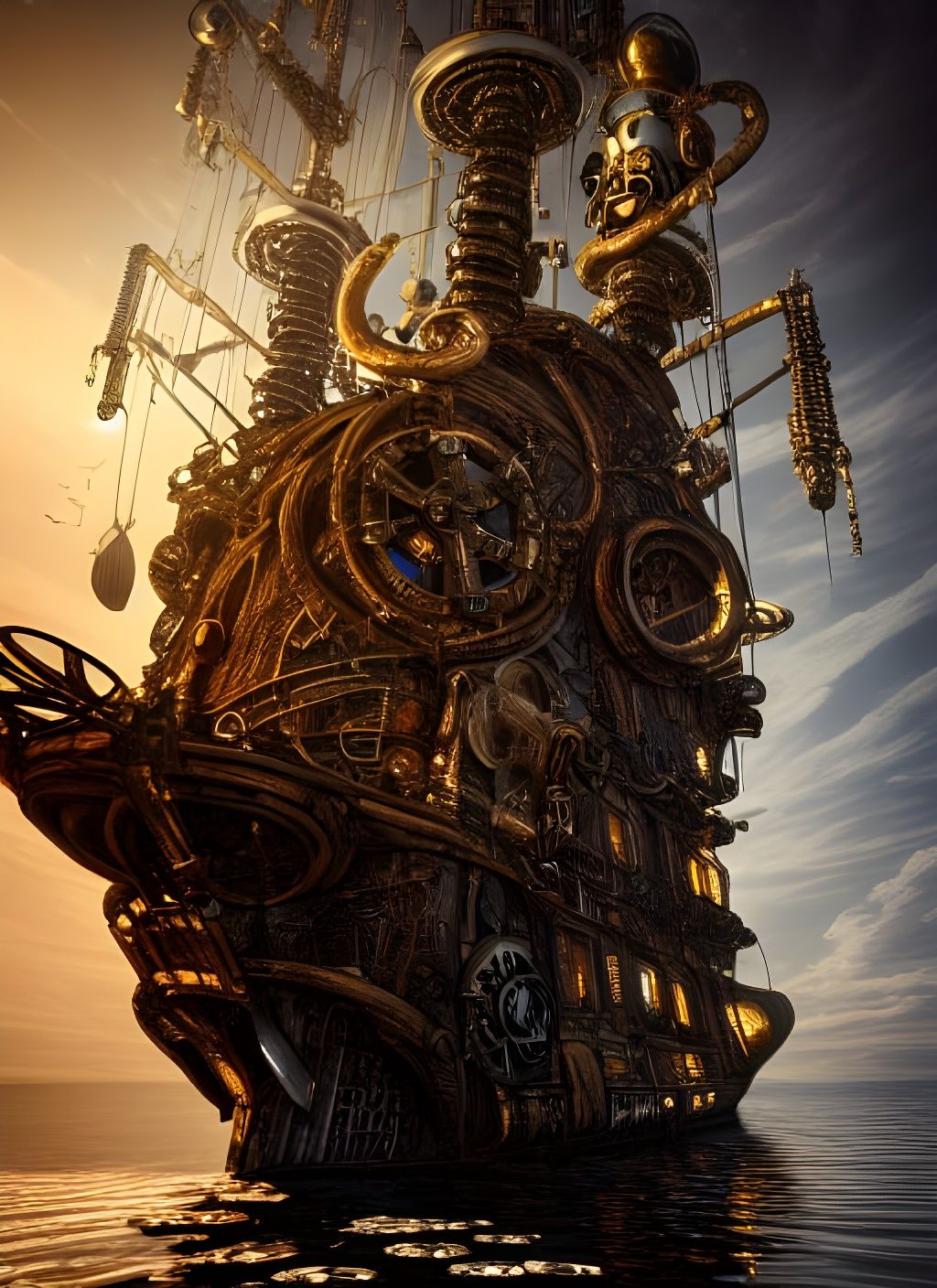 Epic Steampunk Ship