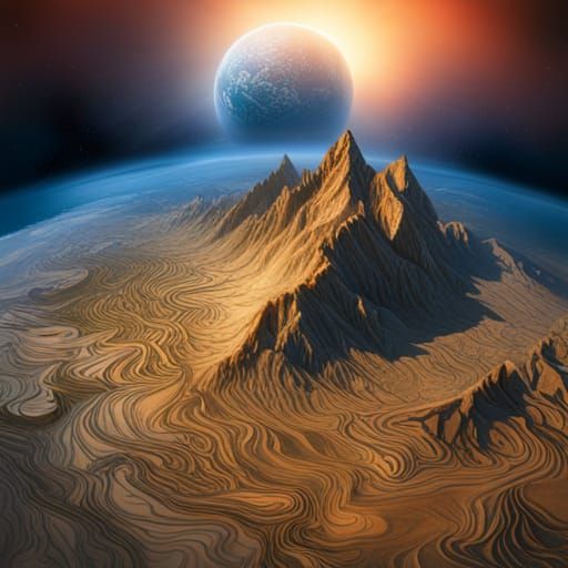 Fantastical Map of Earth in Tolkien Style