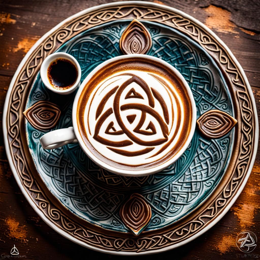 Cappuccino Triquetra