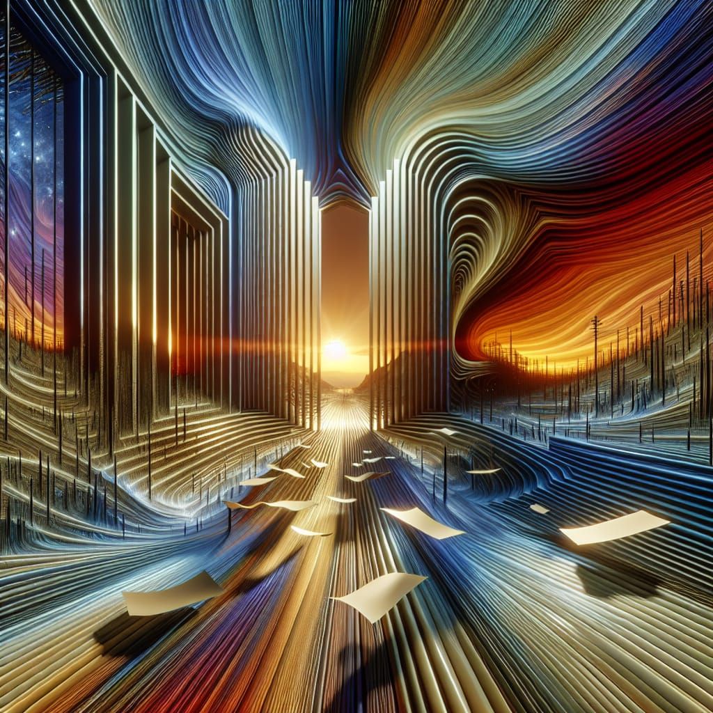 Abstract Chromatic Aberration: Gates of Dawn in 3D