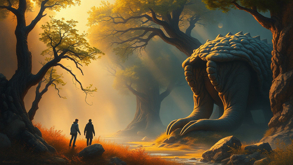 Mystical Landscape in Dreamlike Impressionistic Style