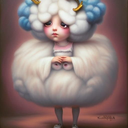 Mom Made My Halloween Costume - Wanted To Be A Sheep