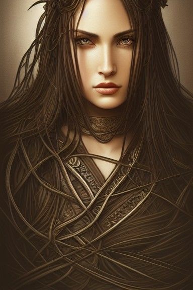 Portrait of a Beautiful Knight in Intricate Armor