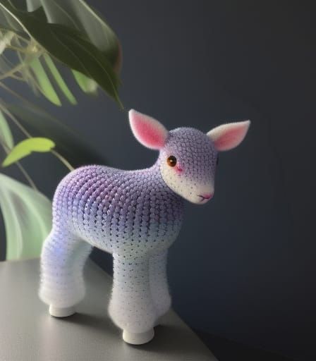 Colorful Yarn Dolls in Amigurumi Style