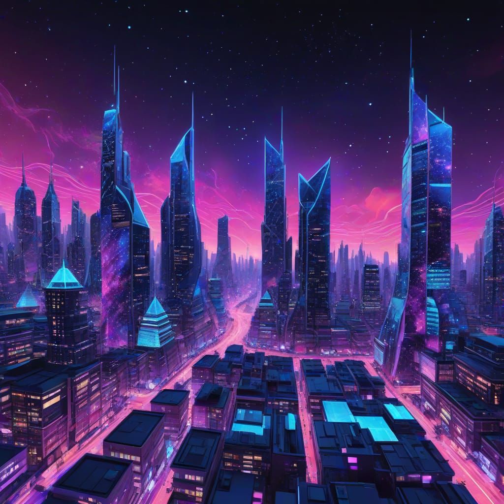Dazzling Futuristic Cityscape Unveils Progressive Architectu...