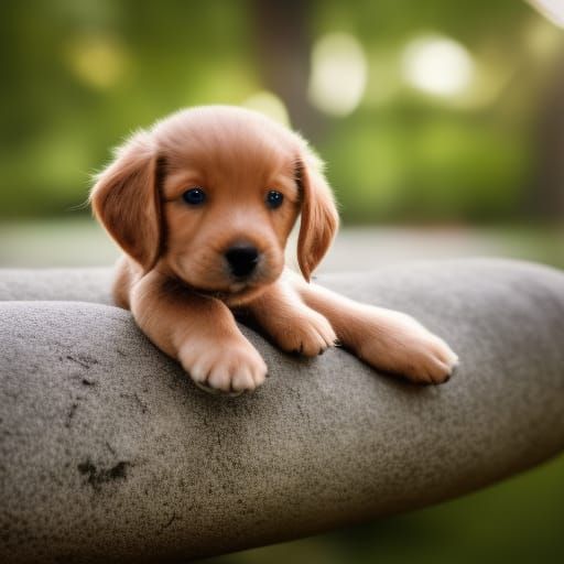 Adorable Puppy in Professional Photography Style