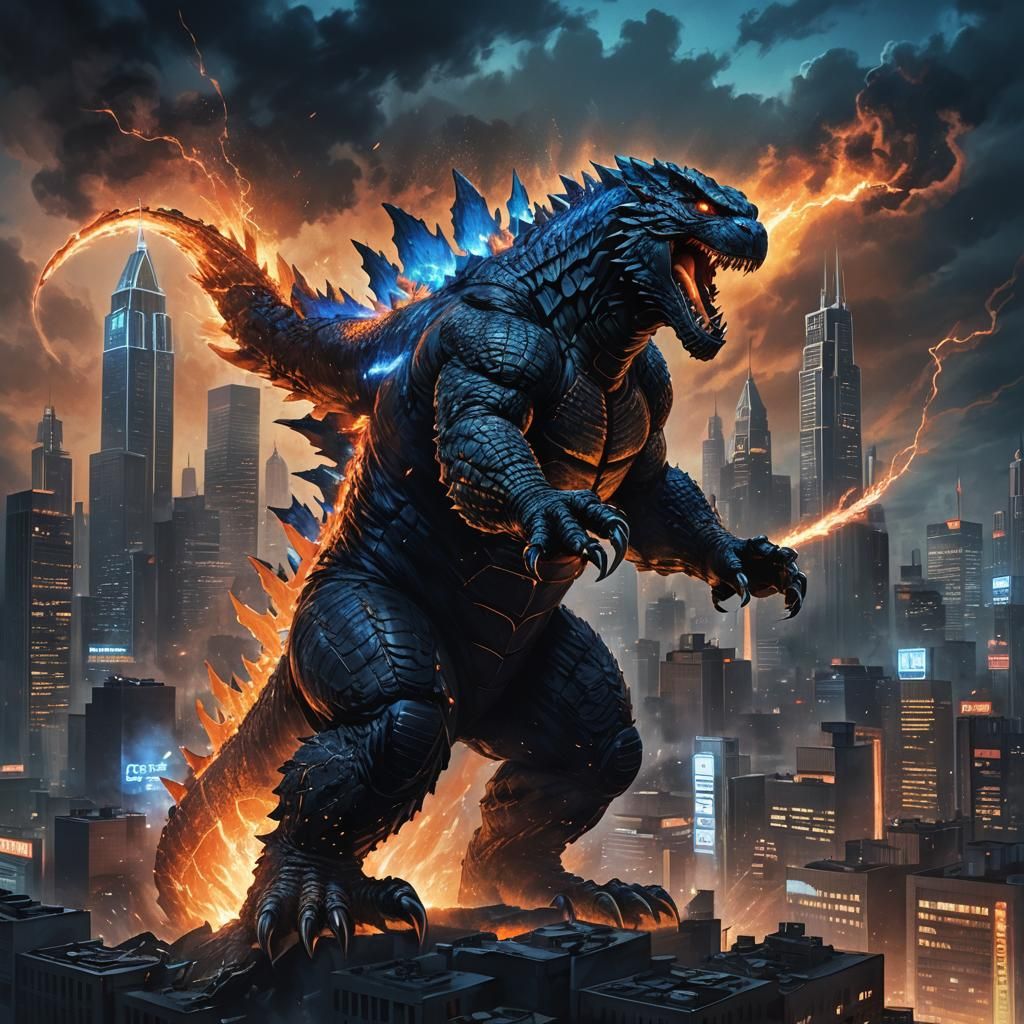Godzilla Hits the Griddy: Cinematic Concept Art