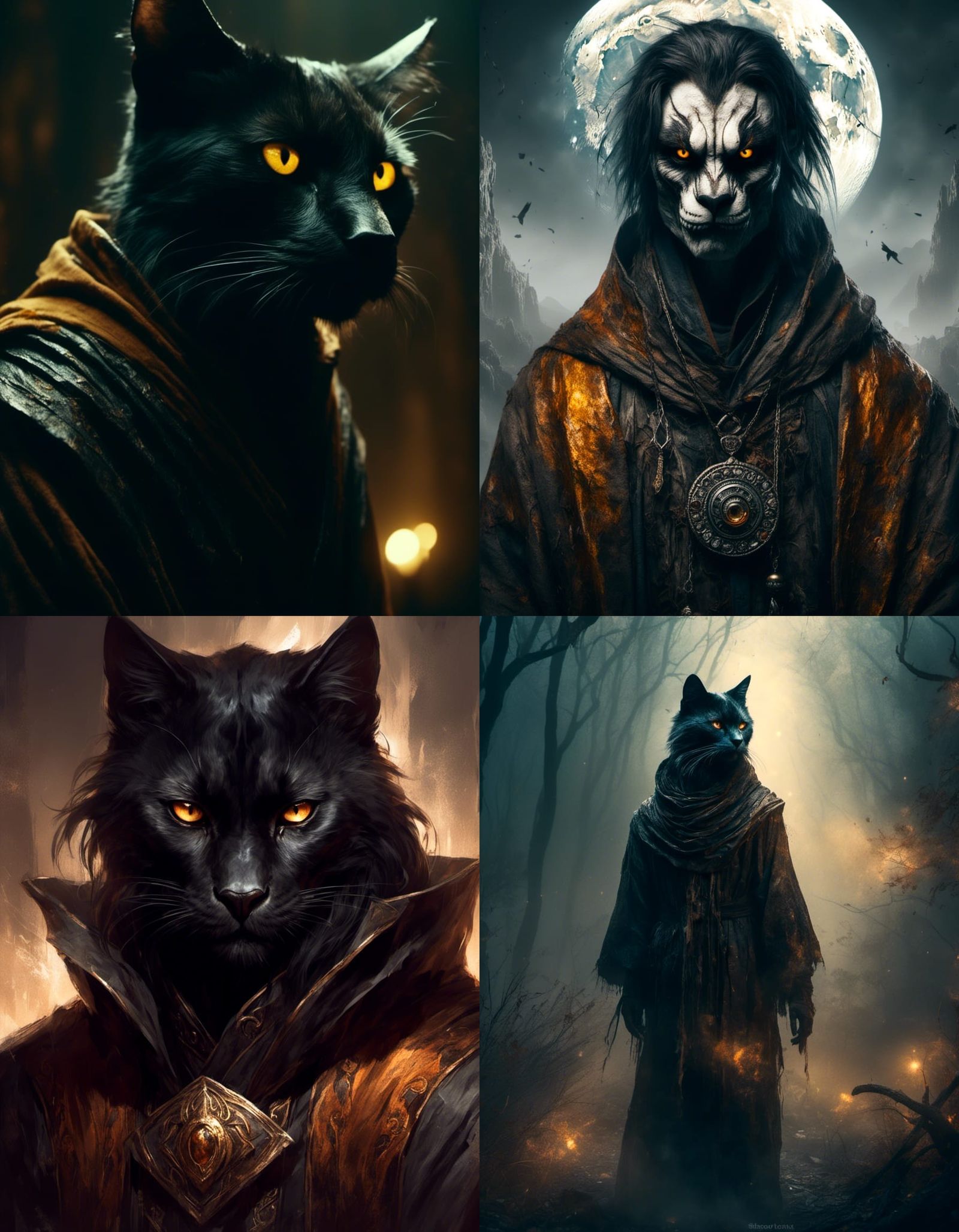 Feline Humanoid Male in Monk Robes