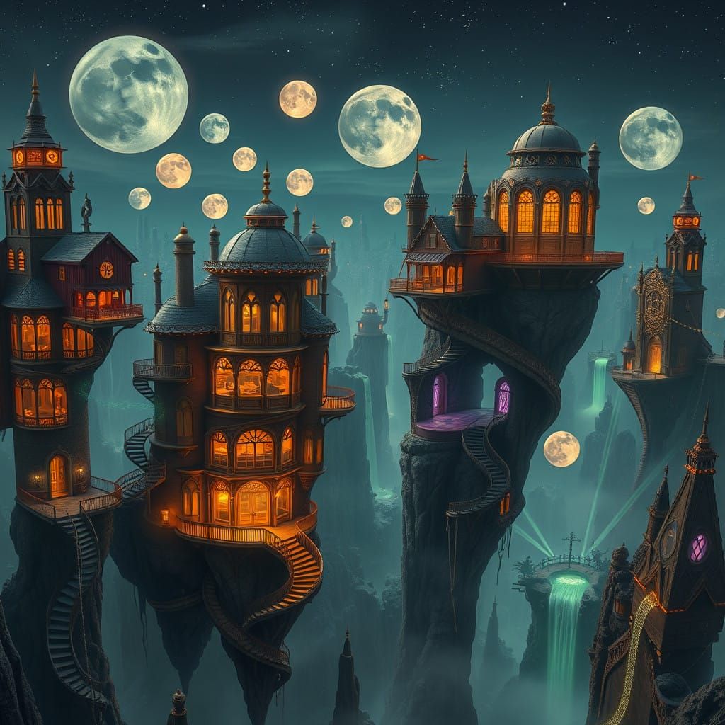 Ethereal Dreamscape in Hyperrealistic Digital Art