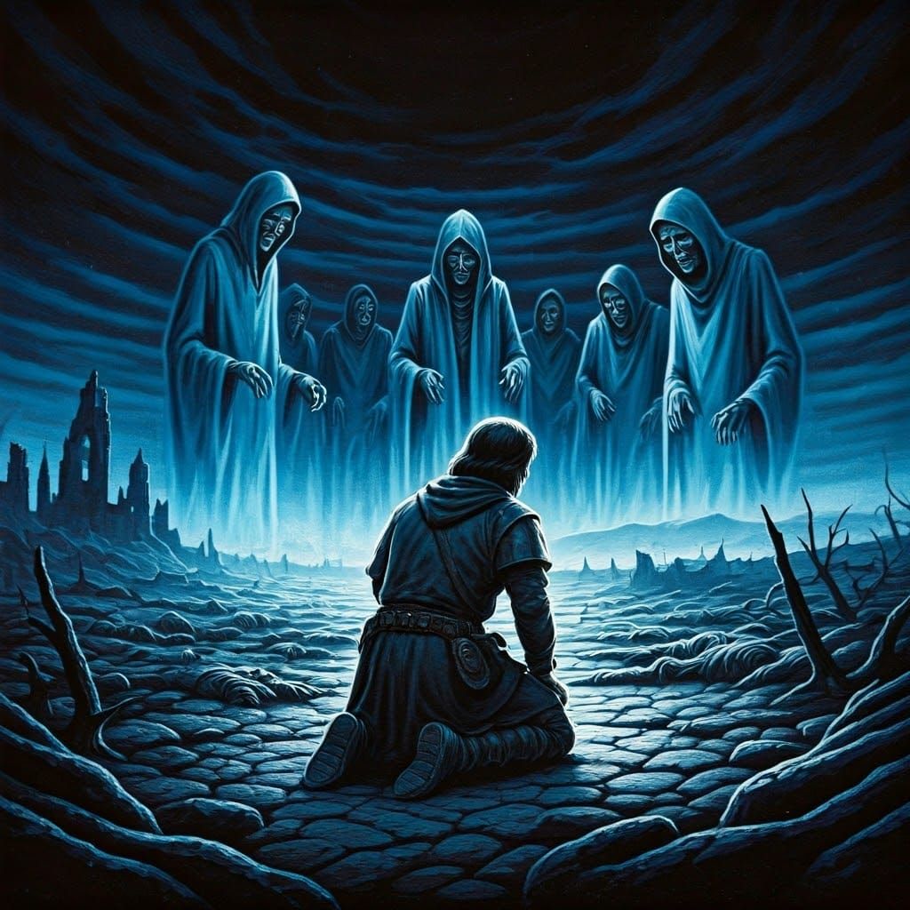 Battlefield Spirits: 1970s Fantasy Art of Fallen Soldiers