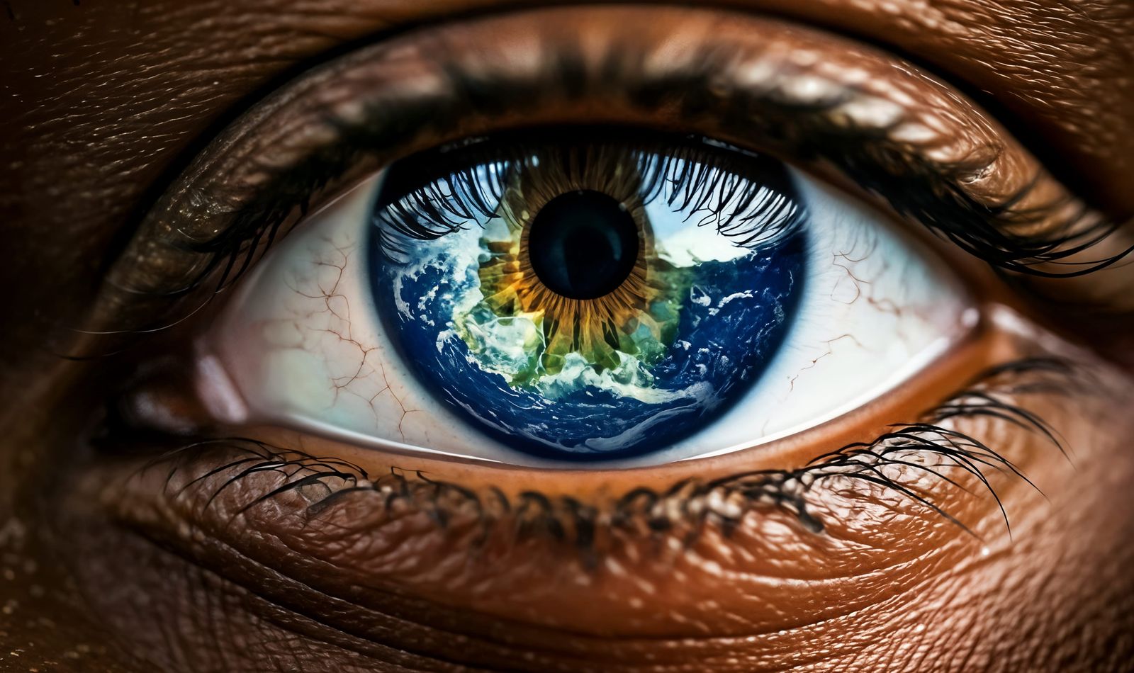 A World Reflected in Her Green Eyes