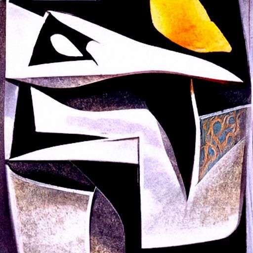 Abstract Cubist Basilisk Inspired by Kurasov & Gleizes