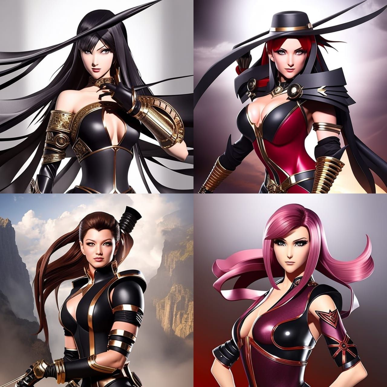 Natalia Murnikoviene Portrait in Anime Style