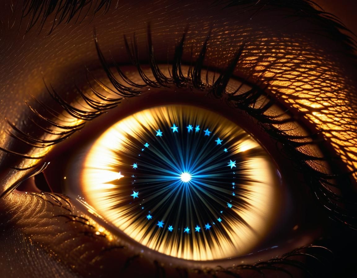 Emotional Heliotropic Night with Swirling Light