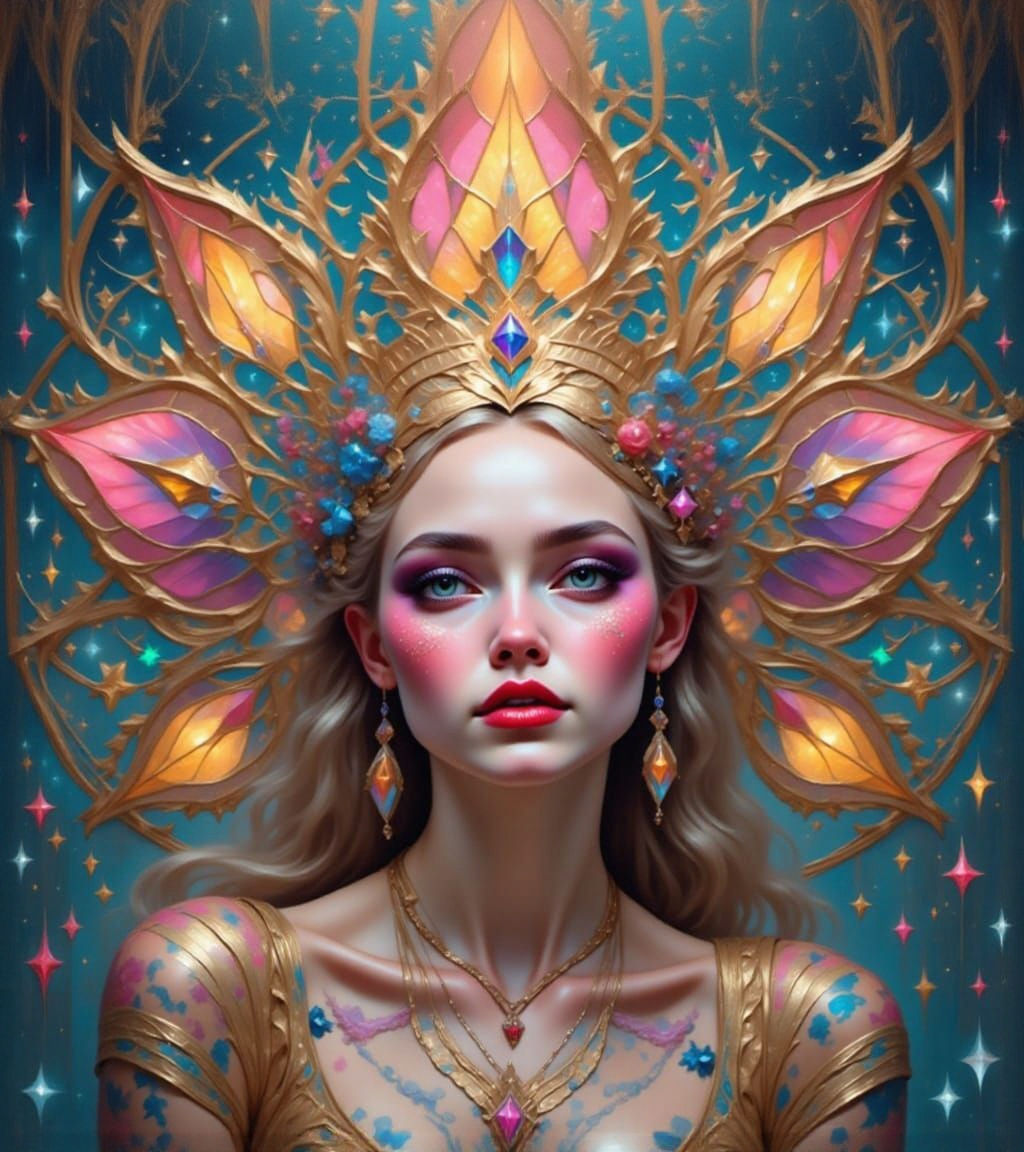 Fairy princess with a headdress