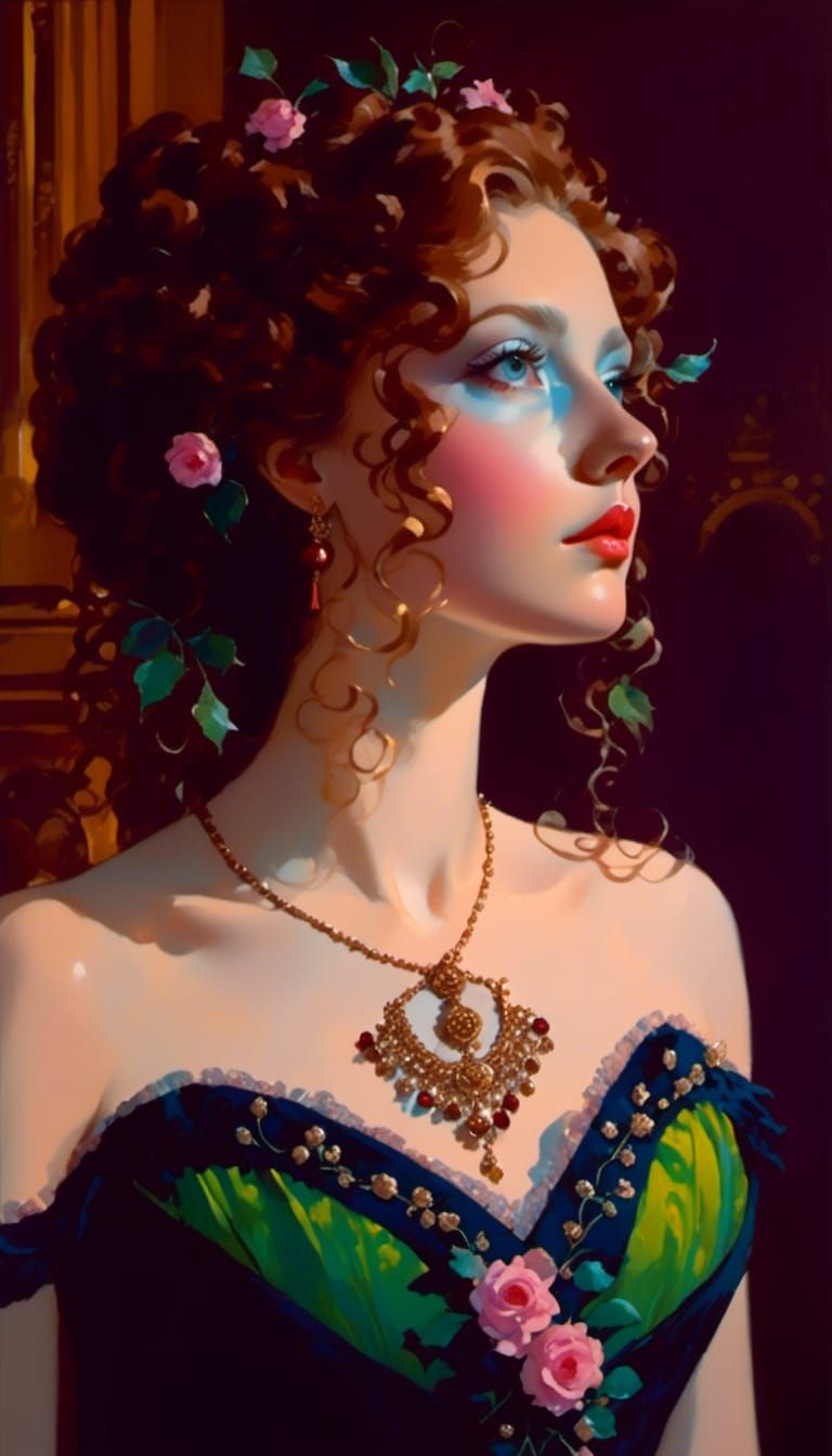 Princess Briar Rose in Rococo Style