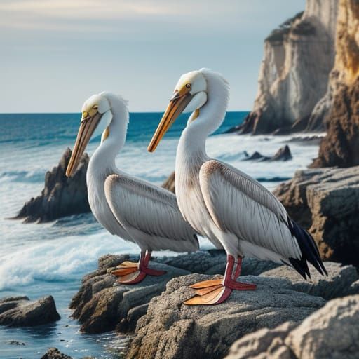close up of Pelicans