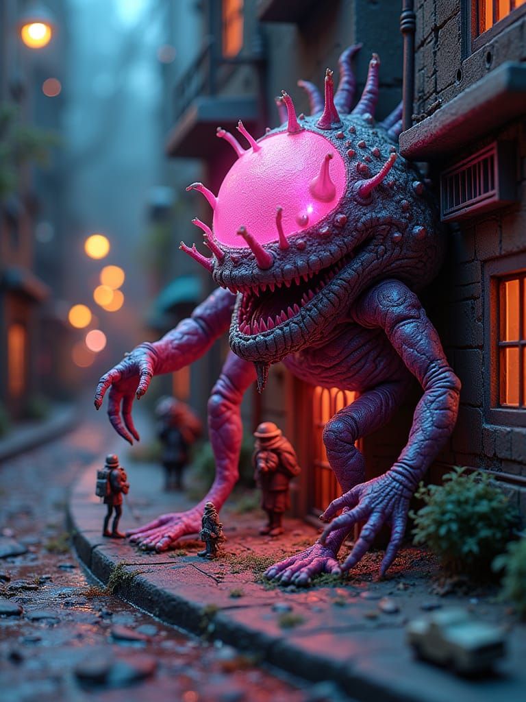 Miniature Mesonoxian City Suffering from Urban Angst and Osc...