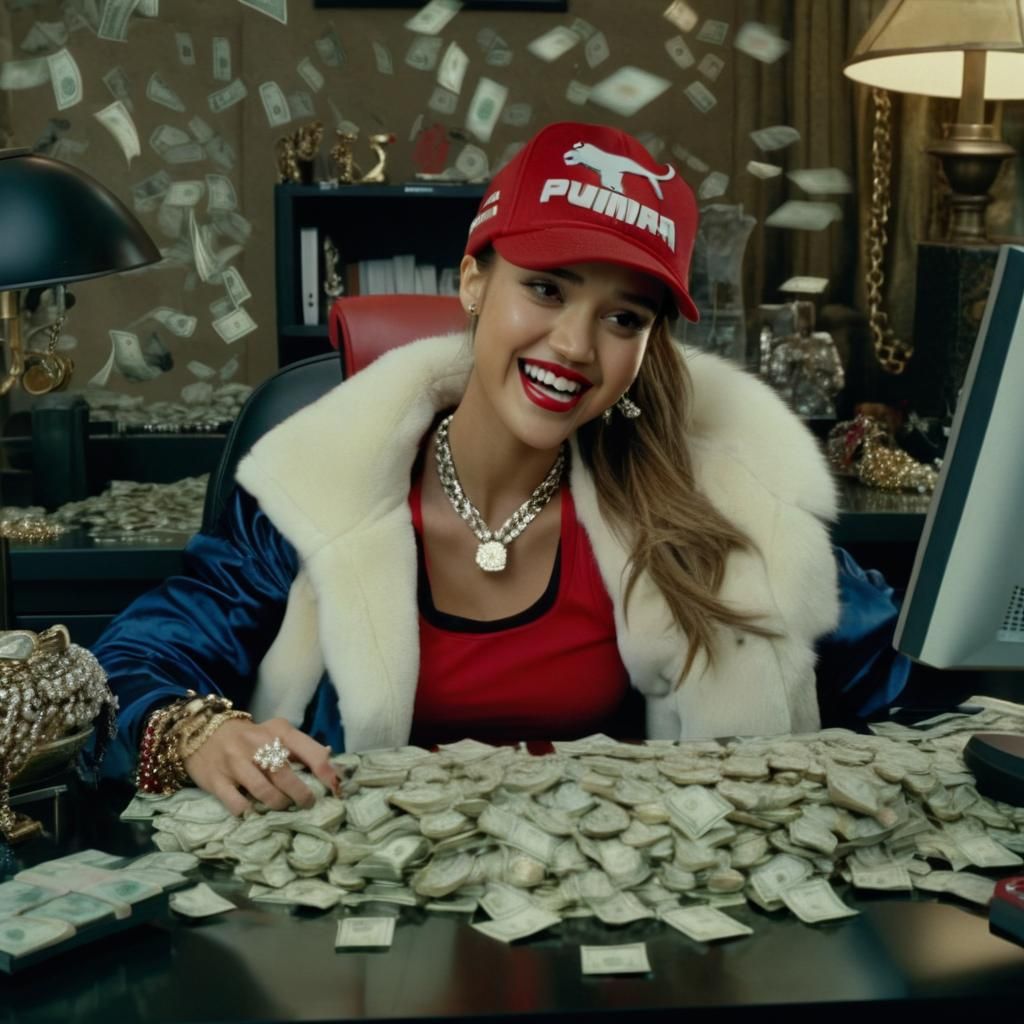 Jessica Alba as Rich Businesswoman in Cinematic Still